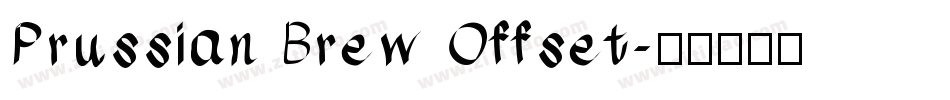 Prussian Brew Offset字体转换